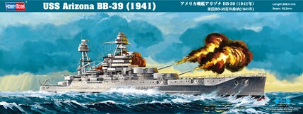 preview Сборная модель 1/350 Корабль «Аризона» BB-39 (1941) ХоббиБосс 86501