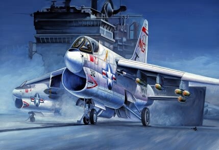 Збірна модель 1/72 Літак A-7 Corsair II HobbyBoss 87201 детальное изображение Самолеты 1/72 Самолеты