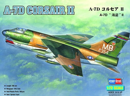 Збірна модель 1/72 Літак A-7D Corsair II HobbyBoss 87203 детальное изображение Самолеты 1/72 Самолеты