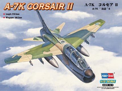 Сборная модель самолета A-7k “CORSAIR” II детальное изображение Самолеты 1/72 Самолеты