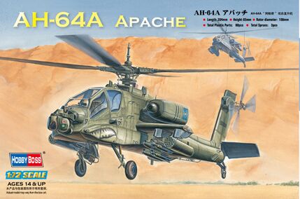 Ударний гелікоптер AH-64A  Apache детальное изображение Вертолеты 1/72 Вертолеты