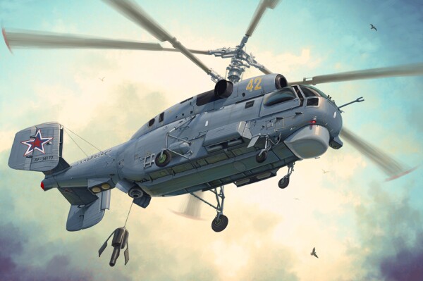 Сборная модель 1/48 Вертолет Ка-27 Helix ХоббиБосс 81739 детальное изображение Вертолеты 1/48 Вертолеты