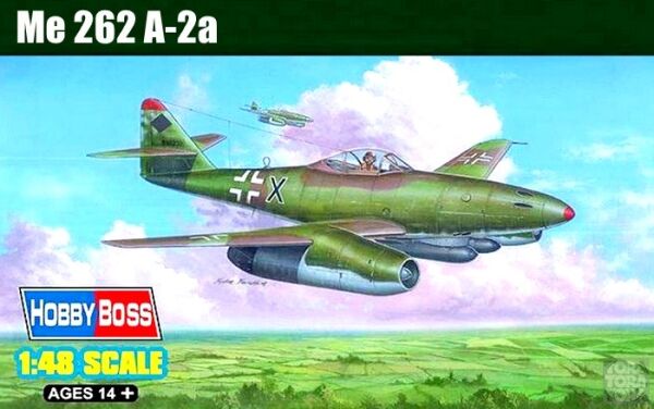 Buildable model of the German fighter Me 262 A-2a детальное изображение Самолеты 1/48 Самолеты