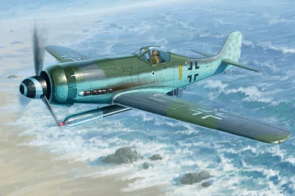 Збірна модель німецького винищувача Focke-Wulf FW190D-12 R14 детальное изображение Самолеты 1/48 Самолеты