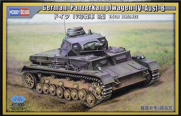 Сборная модель 1/35 Немецкий танк Панцеркампфваген IV Ausf B ХоббиБосс 80131 детальное изображение Бронетехника 1/35 Бронетехника