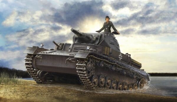 Збірна модель німецького середнього танка Panzerkampfwagen IV Ausf D/TAUCH детальное изображение Бронетехника 1/35 Бронетехника
