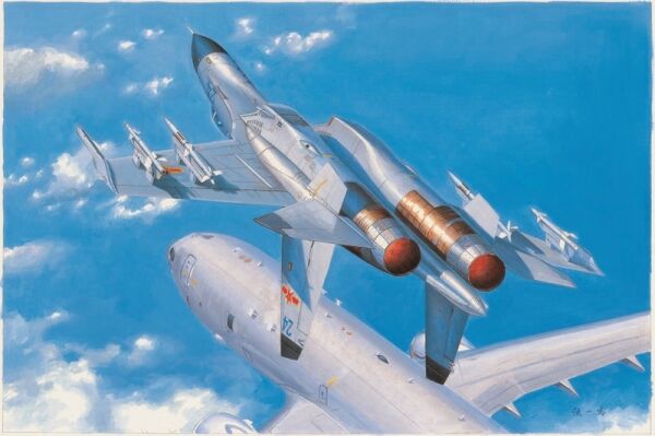 Збірна модель китайського винищувача НВАК J-11B детальное изображение Самолеты 1/48 Самолеты