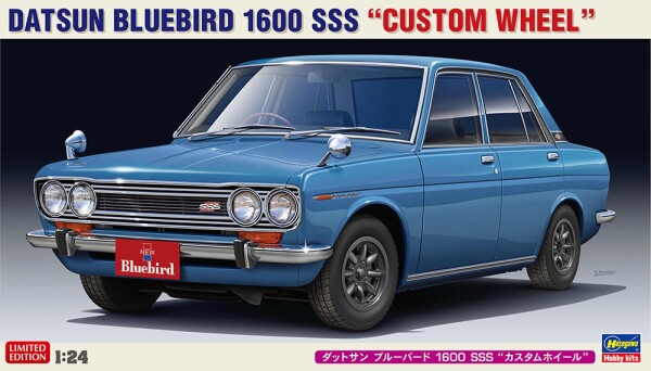 Сборная модель 1/24 Автомобиль Datsun Bluebird 1600 SSS «Custom Wheel» Хасегава 20651 детальное изображение Автомобили 1/24 Автомобили