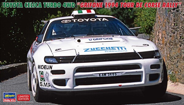 Збірна модель 1/24 Автомобіль Toyota Селіка Turbo 4WD - Grifone 1994 Tour De Corse Rally Hasegawa 20673 детальное изображение Автомобили 1/24 Автомобили