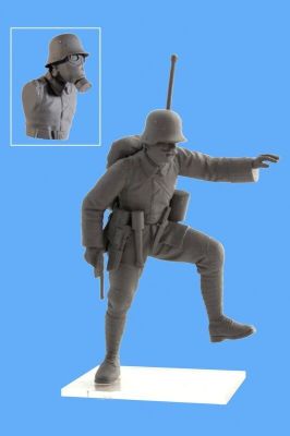 Немецкая пехота в противогазах (1918 г.) детальное изображение Фигуры 1/35 Фигуры