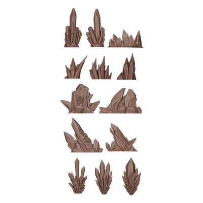 Набір 1/35 Ефект льоду - Елементи основи (3D-друк / 13 шт.) AK-Interactive AKBIT0034 детальное изображение Наборы деталировки Диорамы