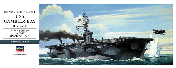 Збірна модель 1/350 Авіаносець ВМС США супроводу USS Gambier Bay (CVE-73) Hasegawa 40027 детальное изображение Флот 1/350 Флот