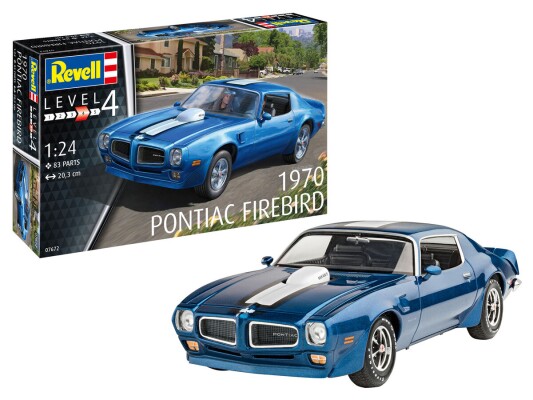 Збірна модель 1/24 Автомобіль Pontiac Firebird 1970 Revell 07672 детальное изображение Автомобили 1/24 Автомобили