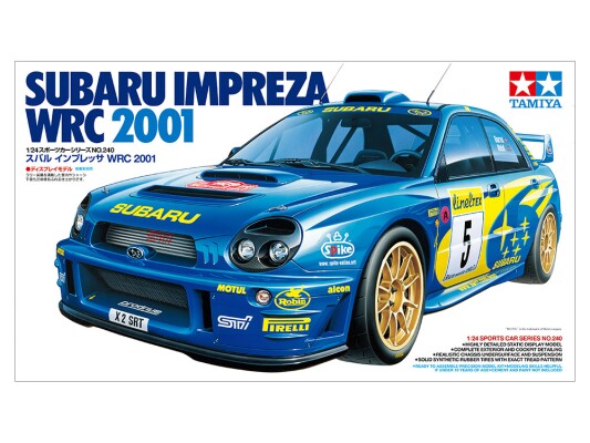 Сборная модель 1/24 Автомобиль Субару Импреза WRC 2001 Тамия 24240 детальное изображение Автомобили 1/24 Автомобили