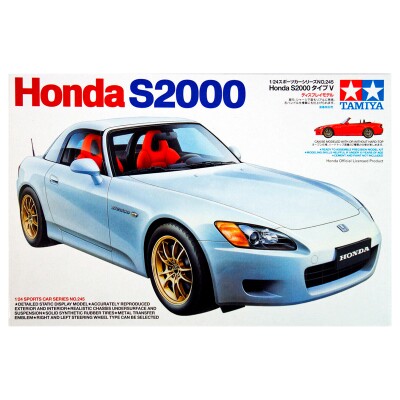 Збірна модель 1/24 Автомобіль Хонда S2000 Tamiya 24245 детальное изображение Автомобили 1/24 Автомобили