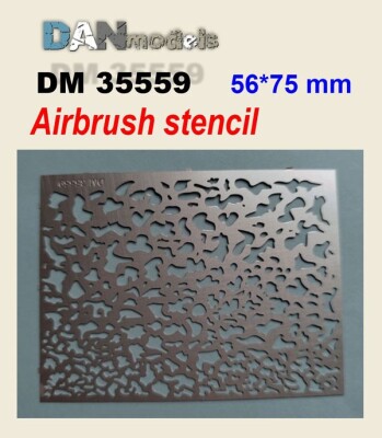 Трафарет 1/35 для нанесения пятен (56х75 мм) Dan Models 35559 детальное изображение Наборы деталировки Афтермаркет