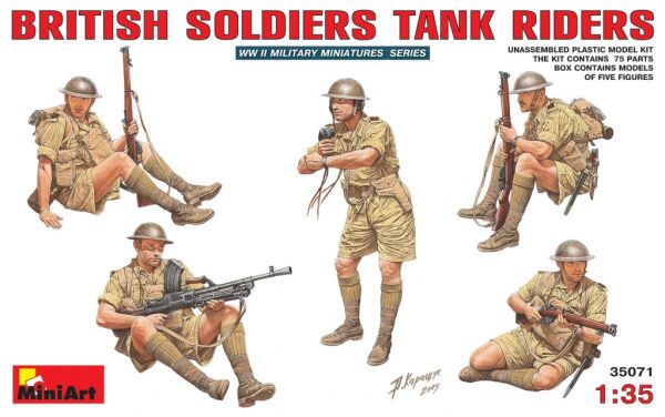 Британский танковый десант детальное изображение Фигуры 1/35 Фигуры
