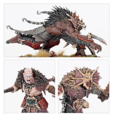 Игровой набор Warhammer AGE OF SIGMAR SPEARHEAD: BLADES OF KHORNE - FANGS OF THE BLOOD GOD детальное изображение Кхорниты Хаос