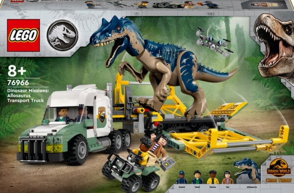 Конструктор LEGO Jurassic World Миссии динозавров: Грузовик для перевозки аллозавра 76966 детальное изображение Jurassic Park Lego