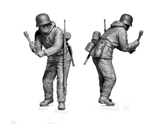 Збірна модель 1/35 Фігури Німецька піхота - Бастонь, 1944 рік (4 фігури) MasterBox 35254 детальное изображение Фигуры 1/35 Фигуры