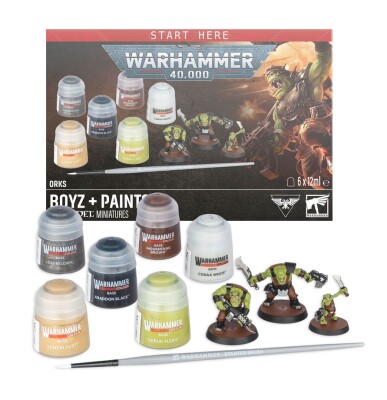 Ігровий набір Warhammer 40000 - ORKS + PAINTS детальное изображение Игровые наборы WARHAMMER 40,000