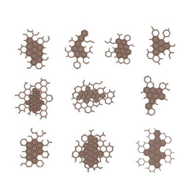 Набор 1/35 Космическая телепортация - Элементы основания (3D-печать / 10 шт.) AK-Interactive 0017 детальное изображение Наборы деталировки Диорамы