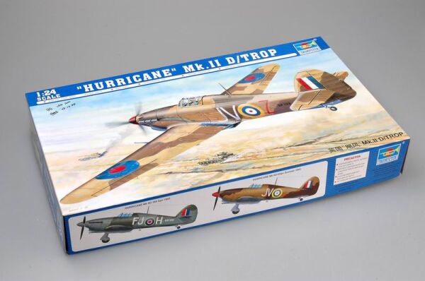 Збірна модель 1/24 Британський літак &quot;Hurricane&quot; Mk.ⅡD/Trop Trumpeter 02417 детальное изображение Самолеты 1/24 Самолеты
