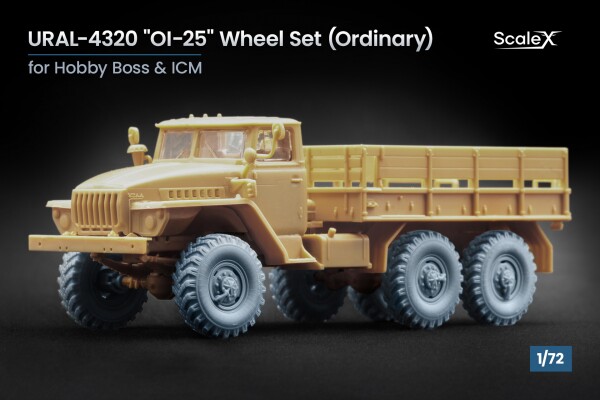Набір коліс для УРАЛ-4320 &quot;ОI-25&quot; від Hobby Boss та ICM ScaleX WM 72016 детальное изображение Колёса Афтермаркет