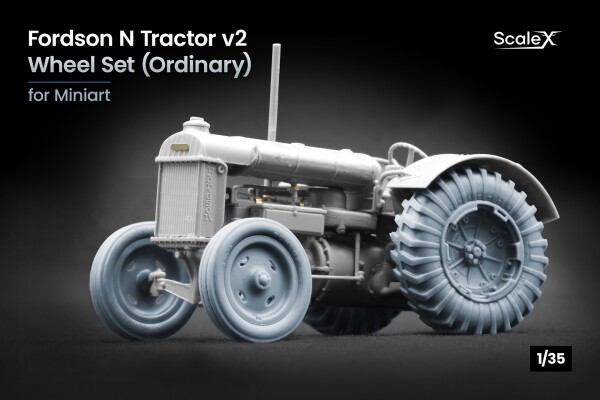 Набір коліс для Fordson N Tractor v2 від Miniart ScaleX WW 35005 детальное изображение Колёса Афтермаркет