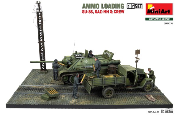 Збірна модель 1/35 Завантаження боєприпасів (SU-85, Газ-ММ та екіпаж). Великий набір MiniArt 36071 детальное изображение Бронетехника 1/35 Бронетехника
