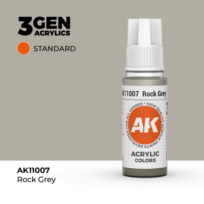 Акриловая краска ROCK GREY – STANDARD / СКАЛИСТЫЙ СЕРЫЙ АК-интерактив AK11007 детальное изображение Акриловые краски Краски