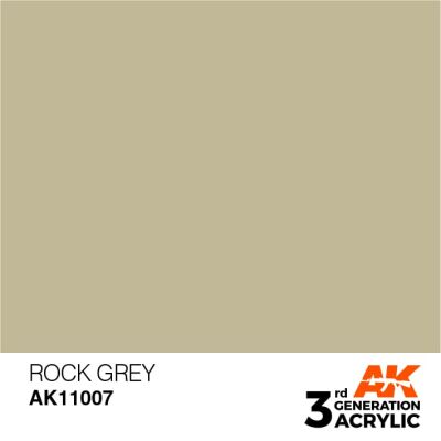 Акрилова фарба ROCK GREY – STANDARD / СКАЛИСТИЙ СІРИЙ AK-interactive AK11004 детальное изображение General Color AK 3rd Generation