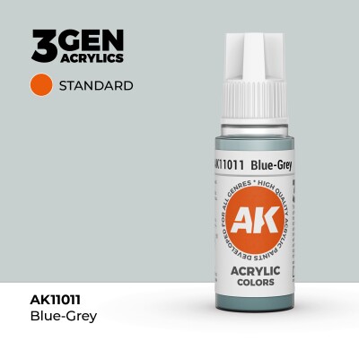 Акриловая краска BLUE GREY – STANDARD / СЕРО-ГОЛУБОЙ АК-интерактив AK11011 детальное изображение General Color AK 3rd Generation