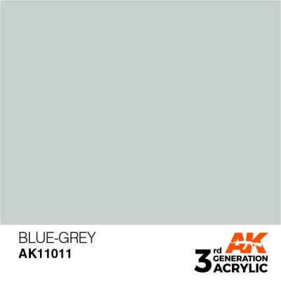 Акрилова фарба BLUE GREY – STANDARD / СІРО-ГОЛУБИЙ AK-interactive AK11011 детальное изображение General Color AK 3rd Generation