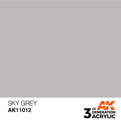 Acrylic paint SKY GRAY – STANDARD / SKY GRAY AK-interactive AK11012 детальное изображение General Color AK 3rd Generation
