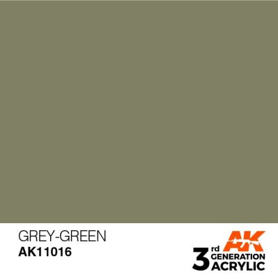 Акрилова фарба GREY GREEN – STANDARD / СІРО-ЗЕЛЕНИЙ КІСТКА AK-interactive AK11016 детальное изображение General Color AK 3rd Generation