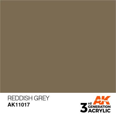 Акрилова фарба REDDISH GREY – STANDARD / ЧЕРВОНО-СІРИЙ AK-interactive AK11017 детальное изображение General Color AK 3rd Generation