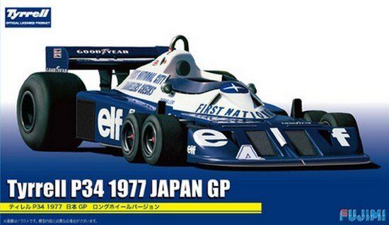 Шестиколісний гоночний автомобіль Формули-1 / Tyrrell P34 1977 Japan GP Long Wheel Version детальное изображение Автомобили 1/20 Автомобили