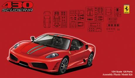 Італійський суперкар Ferrari F430 Scuderia детальное изображение Автомобили 1/24 Автомобили