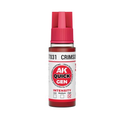 Акрилова фарба CRIMSON RED / Малиново-червоний QUICK GEN COLOR AK-interactive AK 17031 детальное изображение QUICK GEN COLOR Краски