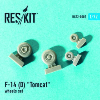 F-14 (D) &quot;Tomcat&quot; wheels set (1/72) детальное изображение Смоляные колёса Афтермаркет