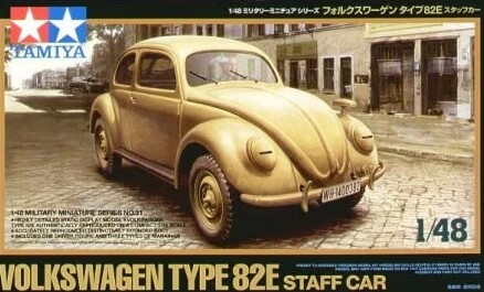 Збірна модель 1/48 Штабний автомобіль Volkswagen Beetle Type 82E Tamiya 32531 детальное изображение Автомобили 1/48 Автомобили