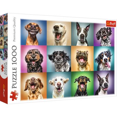 Пазли Смішні портрети собак 1000шт детальное изображение 1000 элементов Пазлы