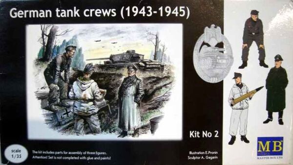 German tank crew (1943-1945) Kit No2 детальное изображение Фигуры 1/35 Фигуры