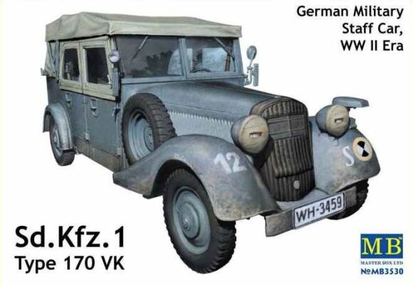 Sd. Kfz. 1 Type 170 VK, German military staff car, WW II era детальное изображение Автомобили 1/35 Автомобили