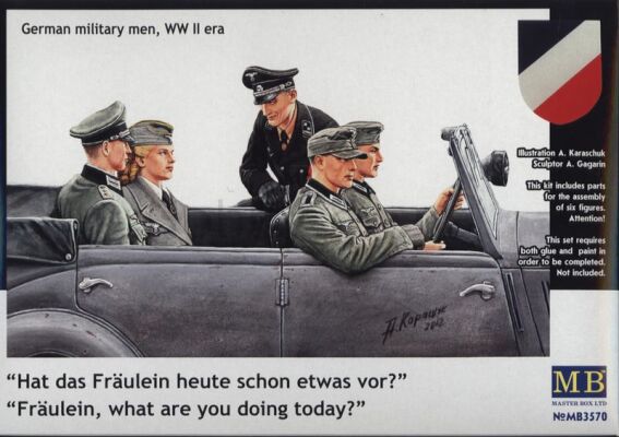 «Фройляйн, что ты делаешь сегодня? Немецкие военные, эпоха Второй мировой войны» детальное изображение Фигуры 1/35 Фигуры