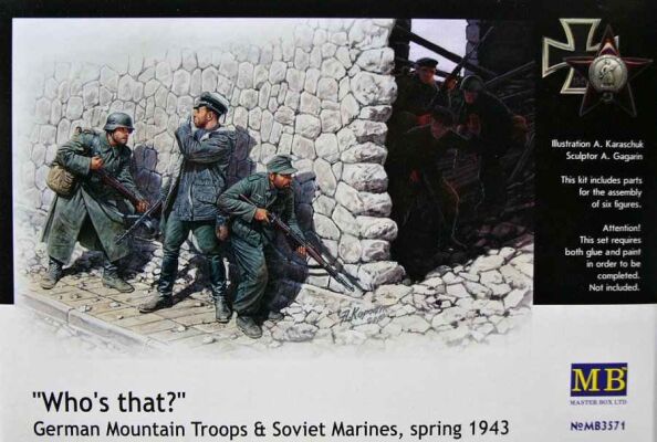 “Who’s that?”, German Mountain Troops &amp; Soviet Marines, spring 1943 детальное изображение Фигуры 1/35 Фигуры