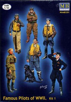Знаменитые пилоты Второй Мировой  детальное изображение Фигуры 1/32 Фигуры