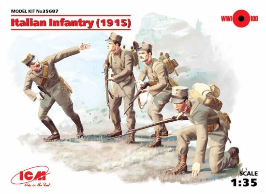 Піхота Італії (1915 р.), (4 фігури) детальное изображение Фигуры 1/35 Фигуры