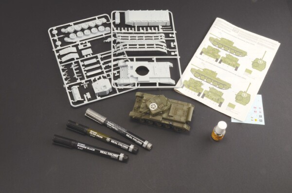 Збірна модель 1/56 Танк Cromwell Mk. IV - Стартовий набір - просте фарбування Italeri 75004 детальное изображение Бронетехника 1/56 Бронетехника